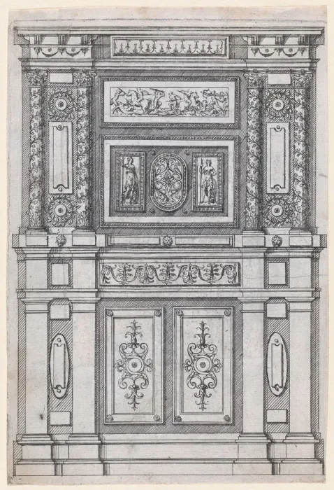 Framed Print : Furniture Design, 1530-85. Creator: Jacques Androuet Du Cerceau Framed Print : Furniture Design, 1530-85. Creator: Jacques Androuet Du Cerceau