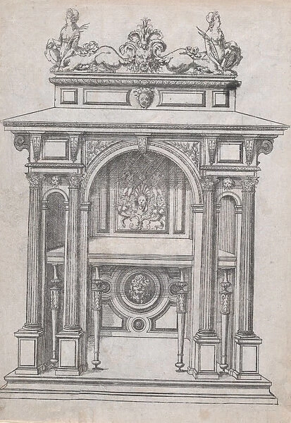 Furniture Design, 1565-70. Creator: Jacques Androuet Du Cerceau