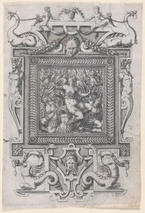 Framed Print : Furniture Design, 1565-70. Creator: Jacques Androuet Du Cerceau Framed Print : Furniture Design, 1565-70. Creator: Jacques Androuet Du Cerceau