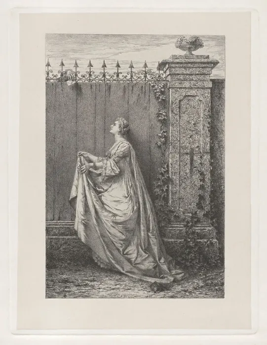 Framed Print : Furtive message (Messaggio furtivo), 1870-71. Creator: Luigi Crosio Framed Print : Furtive message (Messaggio furtivo), 1870-71. Creator: Luigi Crosio