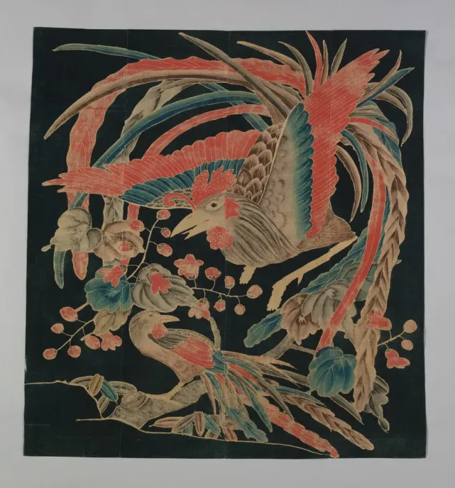 Framed Print : Futon Cover (Futonji), Japan, Meiji period (1868-1912), 19th century. Creator: Unknown Framed Print : Futon Cover (Futonji), Japan, Meiji period (1868-1912), 19th century. Creator: Unknown