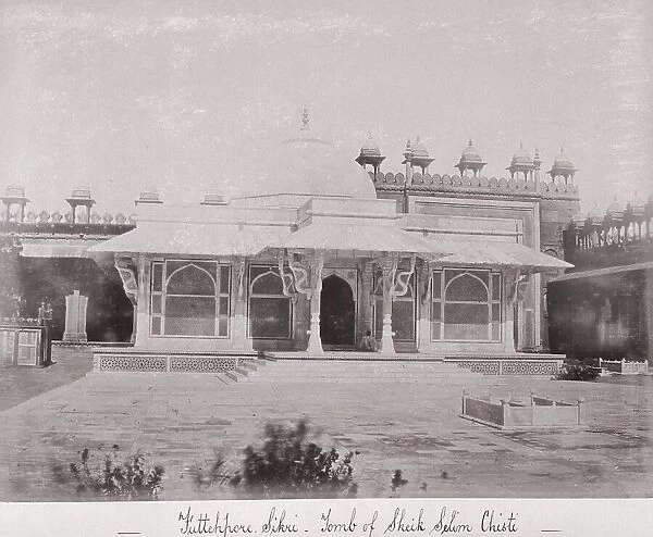 Futtehpore Sikri, Tomb of Sheik Selim Chisti, Late 1860s. Creator: Samuel Bourne