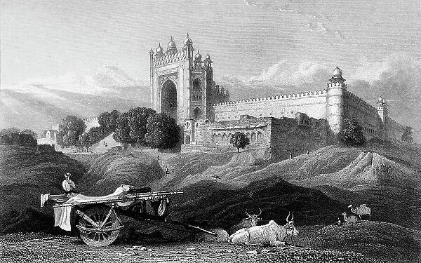 Futtypore Sicri, 1834. Creator: William Purser