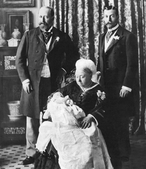 Framed Print : The future King Edward VIIIs christening day, 16 July 1894 Framed Print : The future King Edward VIIIs christening day, 16 July 1894