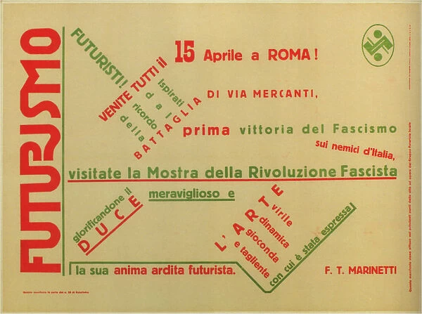 Futurism, 1932. Artist: Marinetti, Filippo Tommaso (1876-1944)
