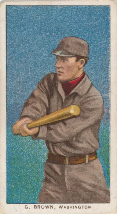Framed Print : G. Brown, Washington, American League, from the White Border series (T206) for the Amer Framed Print : G. Brown, Washington, American League, from the White Border series (T206) for the Amer