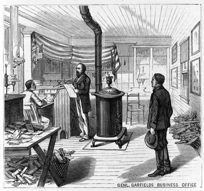 Framed Print : G enl Garfields Business Office, 1880 Framed Print : G enl Garfields Business Office, 1880