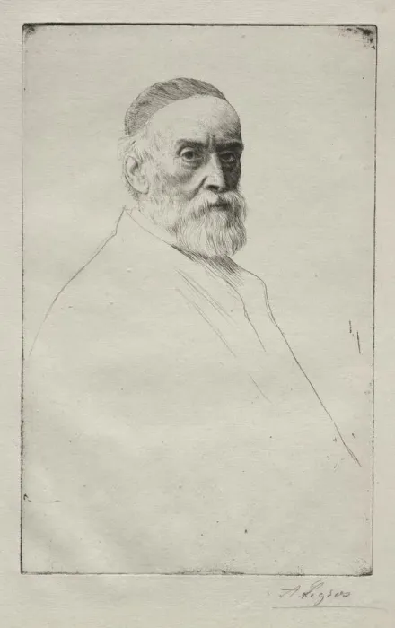 Framed Print : G. F. Watts. Creator: Alphonse Legros (French, 1837-1911) Framed Print : G. F. Watts. Creator: Alphonse Legros (French, 1837-1911)