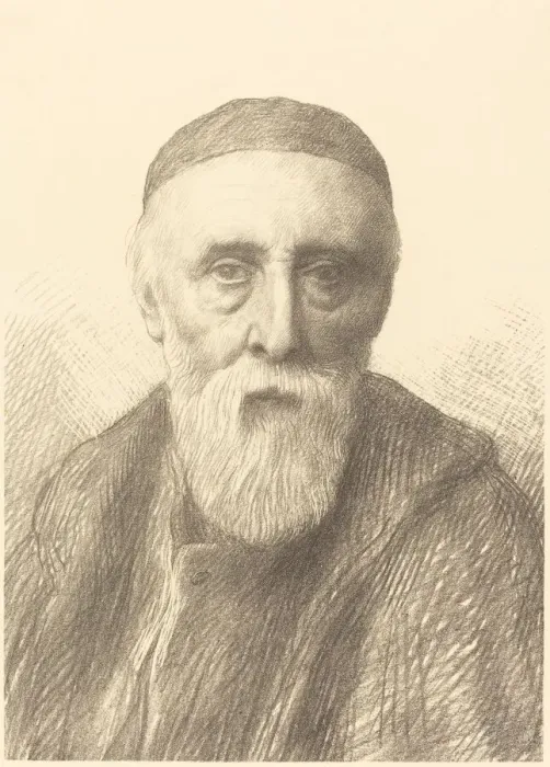 Framed Print : G. F. Watts, R. A. 2nd plate. Creator: Alphonse Legros Framed Print : G. F. Watts, R. A. 2nd plate. Creator: Alphonse Legros