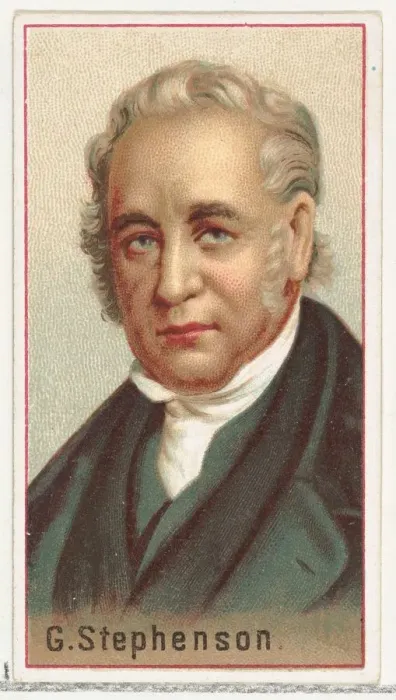 Framed Print : G. Stephenson, printers sample for the Worlds Inventors souvenir album (A25 Framed Print : G. Stephenson, printers sample for the Worlds Inventors souvenir album (A25