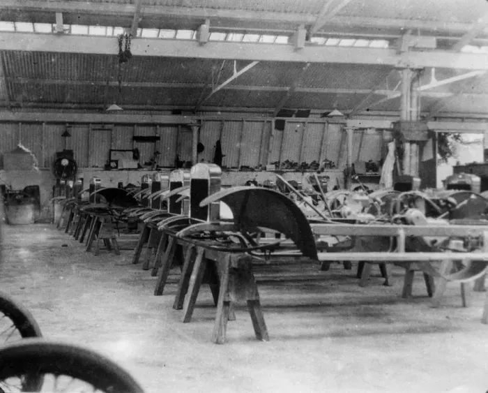Framed Print : G. W. K. factory in Maidenhead, early 1920 s. Creator: Unknown Framed Print : G. W. K. factory in Maidenhead, early 1920 s. Creator: Unknown