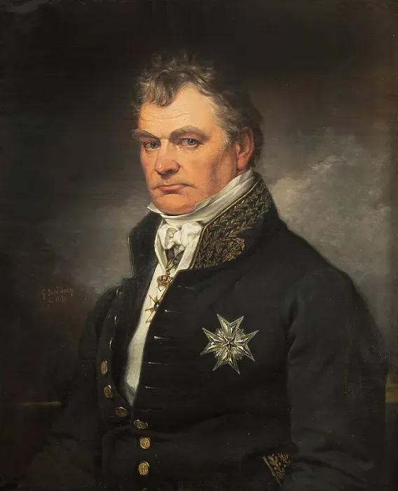 Framed Print : Gabriel Poppius, minister of state, president of the Chamber of Commerce, mid-19th century. Creator: Johan Gustaf Sandberg