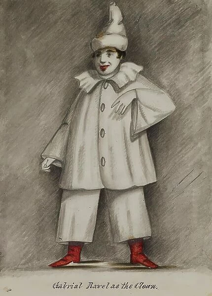 Gabriel Ravel as the Clown, 1855-1859. Creator: Alfred Jacob Miller
