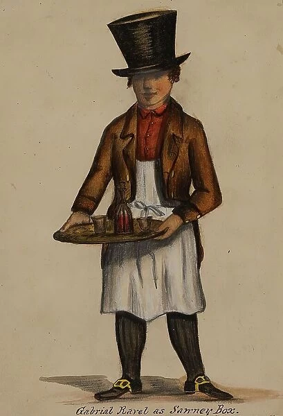Gabriel Ravel as Sawney Box, 1855-1859. Creator: Alfred Jacob Miller