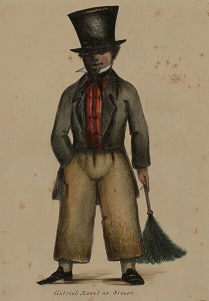 Gabriel Ravel as Simon, 1855-1859. Creator: Alfred Jacob Miller