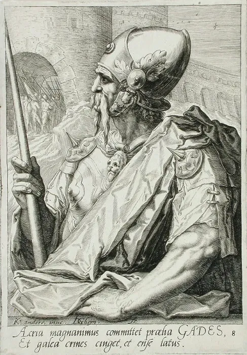 Framed Print : Gad, c1590. Creator: Jacques de Gheyn II Framed Print : Gad, c1590. Creator: Jacques de Gheyn II