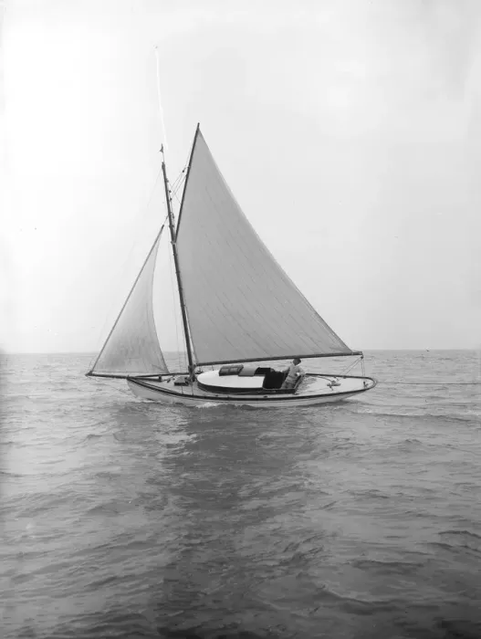 Framed Print : The gaff rigged yacht Nautilus, 1912. Creator: Kirk & Sons of Cowes Framed Print : The gaff rigged yacht Nautilus, 1912. Creator: Kirk & Sons of Cowes