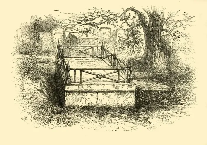Framed Print : Gainsboroughs Grave, 1881. Creator: Unknown