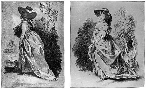Gainsboroughs studies for his celebrated portrait of the Duchess of Devonshire, c1787 (1901)