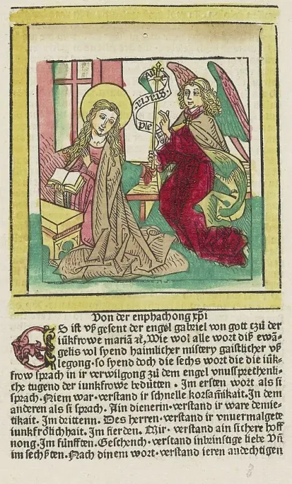 Framed Print : Gaistliche usslegong des lebes Jhesu Cristi, c. 1482. Creators: Ludwig Schongauer, Ludolph of Saxony Framed Print : Gaistliche usslegong des lebes Jhesu Cristi, c. 1482. Creators: Ludwig Schongauer, Ludolph of Saxony