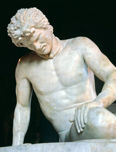 The Galata, a Roman copy of a Greek original of the 3rd - 2nd century BC, detail