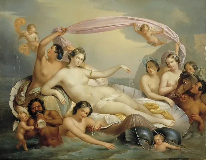 Framed Print : Galatea's Triumph, 1840-1849. Creator: Berndt Godenhjelm Framed Print : Galatea's Triumph, 1840-1849. Creator: Berndt Godenhjelm