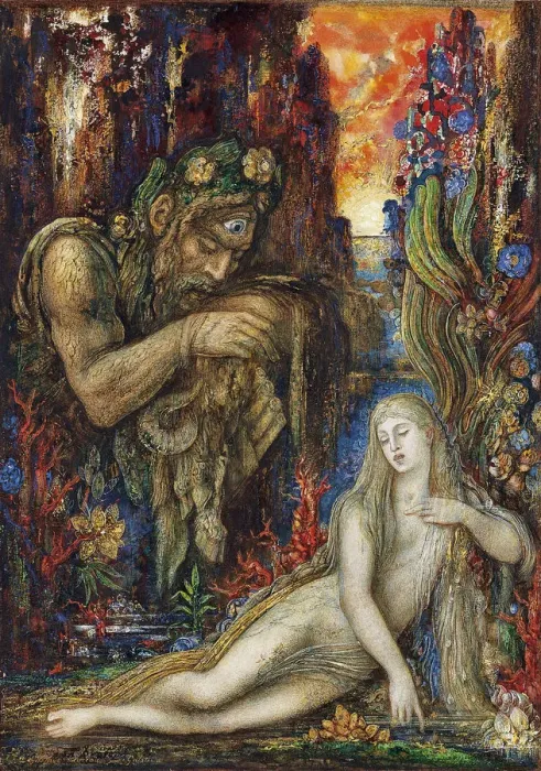Framed Print : Galathea, ca 1896. Artist: Moreau, Gustave (1826-1898) Framed Print : Galathea, ca 1896. Artist: Moreau, Gustave (1826-1898)