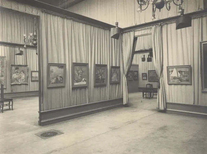 Framed Print : Galerie Durand-Ruel, Auguste Renoir exhibition, 1920. Creator: Anonymous Framed Print : Galerie Durand-Ruel, Auguste Renoir exhibition, 1920. Creator: Anonymous