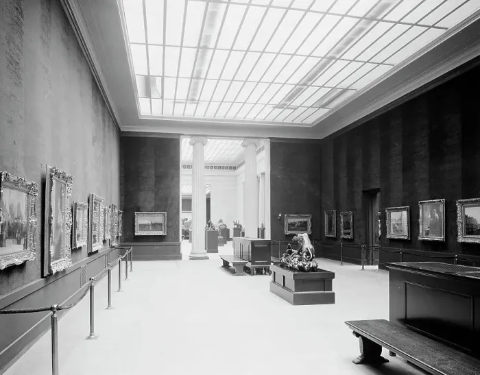 Framed Print : Galleries, Toledo Museum of Art, The, between 1900 and 1920. Creator: Unknown Framed Print : Galleries, Toledo Museum of Art, The, between 1900 and 1920. Creator: Unknown