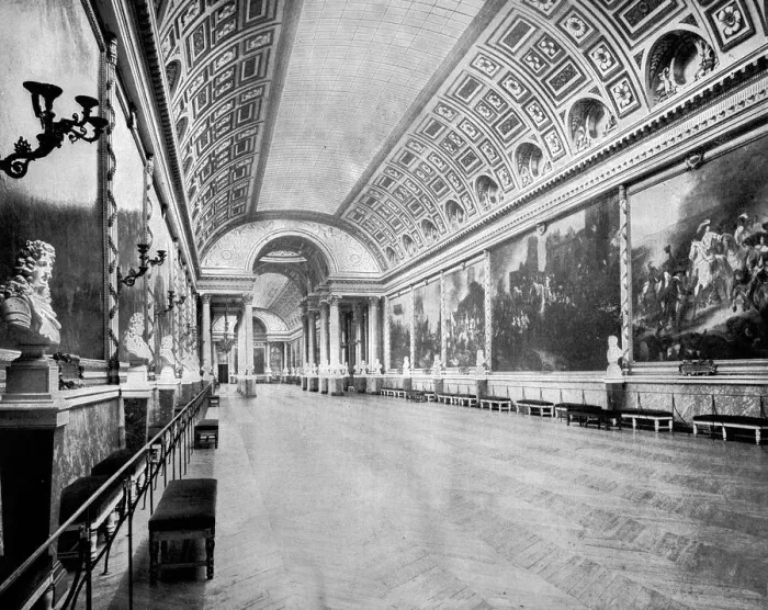 Framed Print : Gallery of Battles, Versailles, France, 1893. Artist: John L Stoddard Framed Print : Gallery of Battles, Versailles, France, 1893. Artist: John L Stoddard