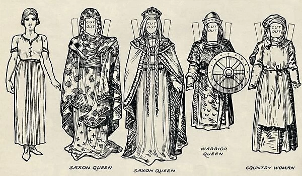 The Gallery of British Costume: The Dress of Danes & Later Anglo-Saxons, c1934