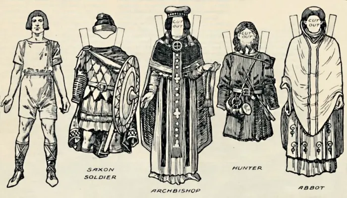 Framed Print : The Gallery of British Costume: The Dress of Danes & Later Anglo-Saxons, c1934 Framed Print : The Gallery of British Costume: The Dress of Danes & Later Anglo-Saxons, c1934