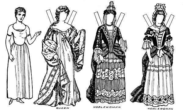 The Gallery of British Costume: Some of the Dresses Worn in Annes Reign, c1934