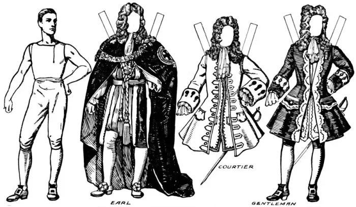 Framed Print : The Gallery of British Costume: Some of the Dresses Worn in Annes Reign, c1934 Framed Print : The Gallery of British Costume: Some of the Dresses Worn in Annes Reign, c1934