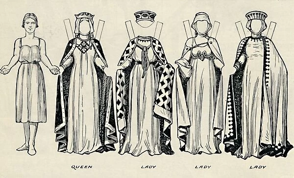 The Gallery of British Costume: How The English Dressed in King Johns Time, c1934