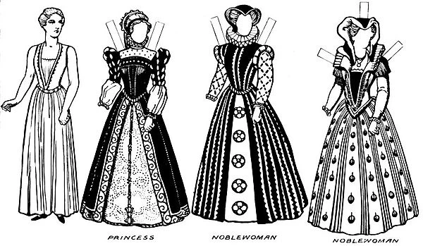 The Gallery of Costume: Dresses Worn in the Days When Queen Mary Reigned, c1934