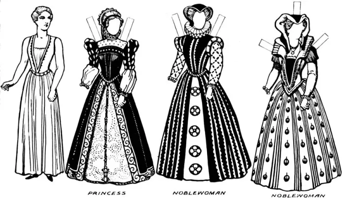 Framed Print : The Gallery of Costume: Dresses Worn in the Days When Queen Mary Reigned, c1934 Framed Print : The Gallery of Costume: Dresses Worn in the Days When Queen Mary Reigned, c1934