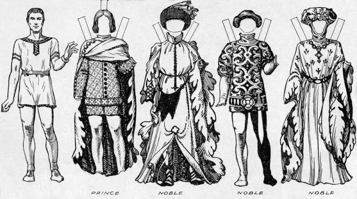 Framed Print : The Gallery of Costume: Dresses Worn in the Last Years of Edward IIIs Reign, c1934 Framed Print : The Gallery of Costume: Dresses Worn in the Last Years of Edward IIIs Reign, c1934