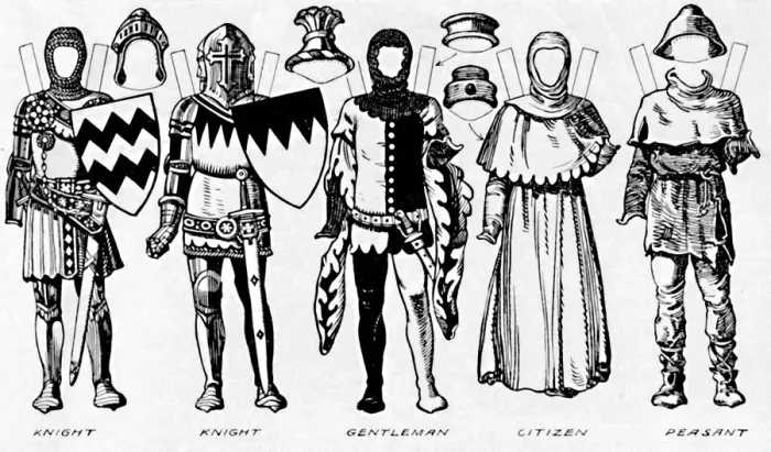Framed Print : The Gallery of Costume: Dresses Worn in the Last Years of Edward IIIs Reign, c1934 Framed Print : The Gallery of Costume: Dresses Worn in the Last Years of Edward IIIs Reign, c1934