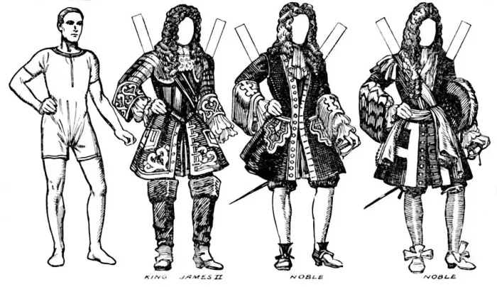 Framed Print : The Gallery of English Costume: Some of the Dresses Worn in William IIIs Time, c1934 Framed Print : The Gallery of English Costume: Some of the Dresses Worn in William IIIs Time, c1934
