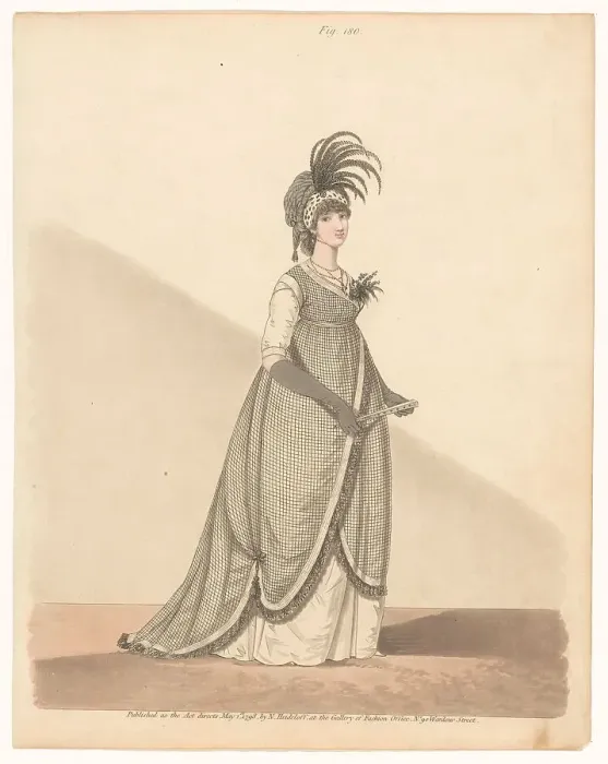 Framed Print : Gallery of Fashion, 1798. Creator: Anon Framed Print : Gallery of Fashion, 1798. Creator: Anon