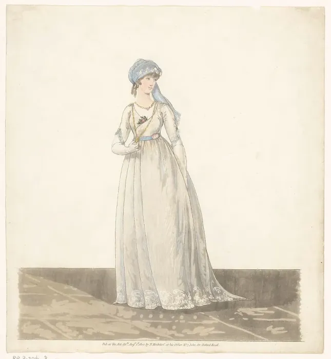 Framed Print : Gallery of Fashion, 1800. Creator: Anon Framed Print : Gallery of Fashion, 1800. Creator: Anon