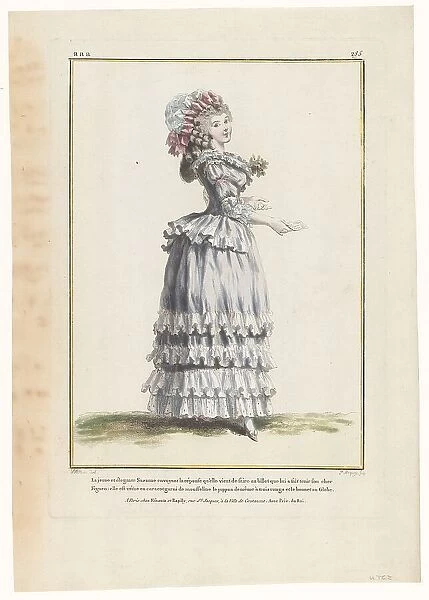 Gallery of French Fashions and Costumes, 1785, aaa. 285: The beautiful and elegant Suzan (...), 1785 Creator: Pierre-Charles Baquoy