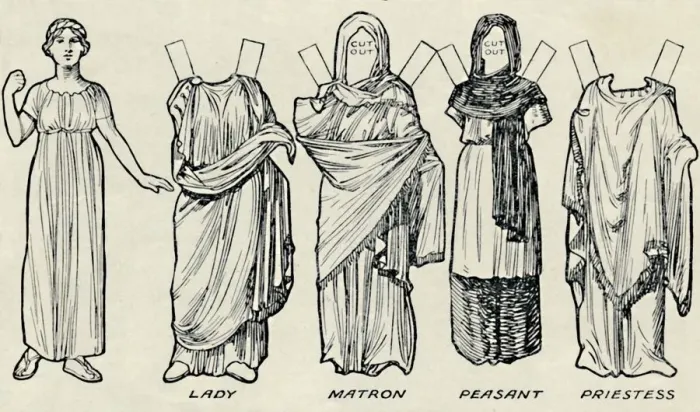 Framed Print : The Gallery of Historic Costume: What The Britons and Romans Used To Wear, c1934