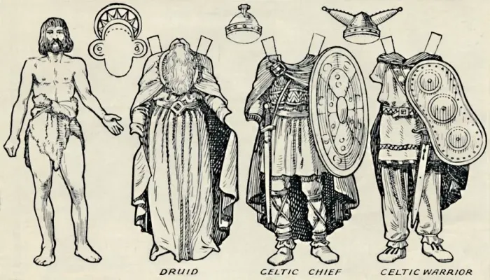 Framed Print : The Gallery of Historic Costume: What The Britons and Romans Used To Wear, c1934 Framed Print : The Gallery of Historic Costume: What The Britons and Romans Used To Wear, c1934