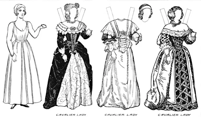 Framed Print : The Gallery of Historic Costume: Some Dresses of Cavaliers and Roundheads, c1934 Framed Print : The Gallery of Historic Costume: Some Dresses of Cavaliers and Roundheads, c1934