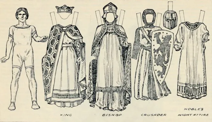 Framed Print : The Gallery of Historic Costume: The Dresses Worn in the Days of Richard I, c1934 Framed Print : The Gallery of Historic Costume: The Dresses Worn in the Days of Richard I, c1934