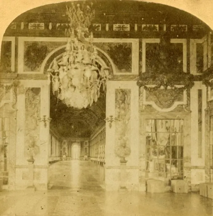 Framed Print : Gallery of Mirrors; Versailles, France, late 19th century. Creator: Unknown Framed Print : Gallery of Mirrors; Versailles, France, late 19th century. Creator: Unknown