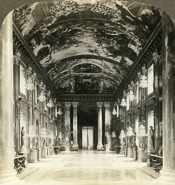 Gallery in palace of the Colonna family, Rome, c1909. Creator: Unknown