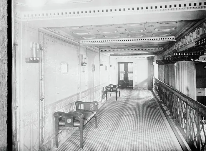 Framed Print : Gallery of Roman Bath on IMPERATOR, between c1910 and c1915. Creator: Bain News Service Framed Print : Gallery of Roman Bath on IMPERATOR, between c1910 and c1915. Creator: Bain News Service